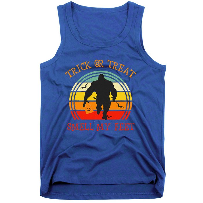 Trick Or Treat Smell Feet Bigfoot Halloween Funny Tank Top