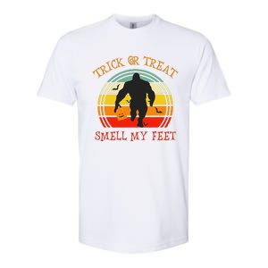 Trick Or Treat Smell Feet Bigfoot Halloween Funny Softstyle CVC T-Shirt