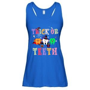 Trick Or Teeth Funny Dental Halloween Treat Dentist Gift Ladies Essential Flowy Tank