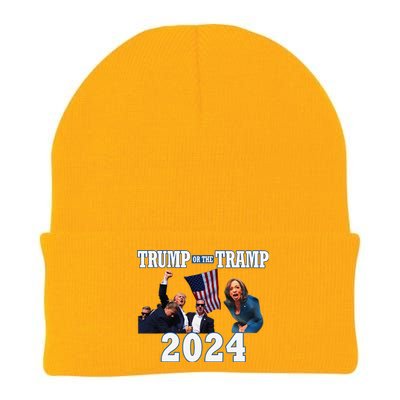 Trump Or The Tramp 2024 Vote For Trump Trump Vance 2024 Knit Cap Winter Beanie