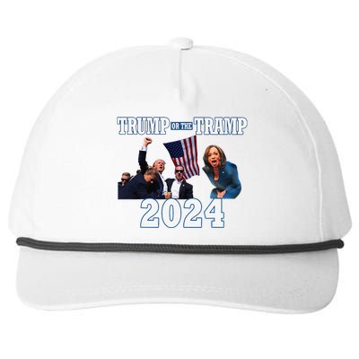 Trump Or The Tramp 2024 Vote For Trump Trump Vance 2024 Snapback Five-Panel Rope Hat