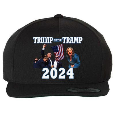 Trump Or The Tramp 2024 Vote For Trump Trump Vance 2024 Wool Snapback Cap