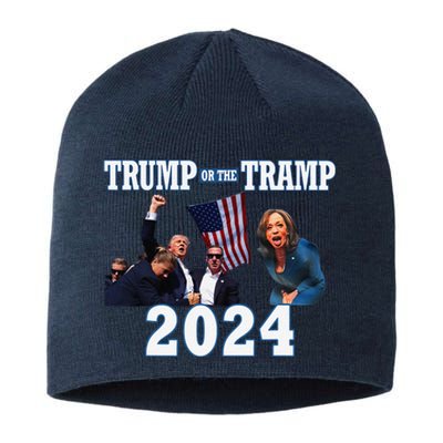 Trump Or The Tramp 2024 Vote For Trump Trump Vance 2024 Sustainable Beanie