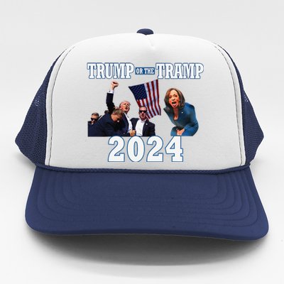 Trump Or The Tramp 2024 Vote For Trump Trump Vance 2024 Trucker Hat