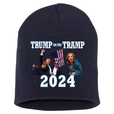 Trump Or The Tramp 2024 Vote For Trump Trump Vance 2024 Short Acrylic Beanie