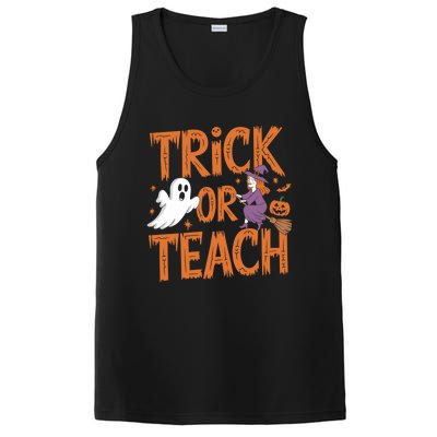 Trick Or Teach Halloween For Teachers Classroom Fun Witch Meaningful Gift PosiCharge Competitor Tank