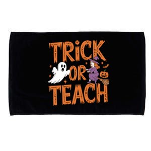 Trick Or Teach Halloween For Teachers Classroom Fun Witch Meaningful Gift Microfiber Hand Towel