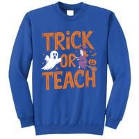 Trick Or Teach Halloween For Teachers Classroom Fun Witch Meaningful Gift Sweatshirt