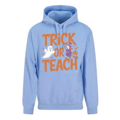 Trick Or Teach Halloween For Teachers Classroom Fun Witch Meaningful Gift Unisex Surf Hoodie