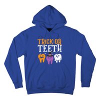 Trick Or Teeth Funny Dental Halloween Treat Dentist Gift Hoodie