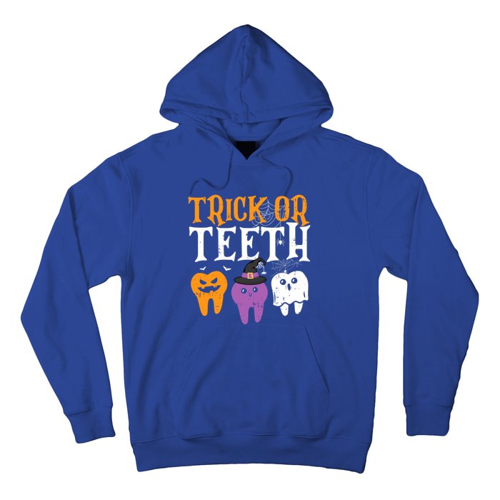 Trick Or Teeth Funny Dental Halloween Treat Dentist Gift Hoodie