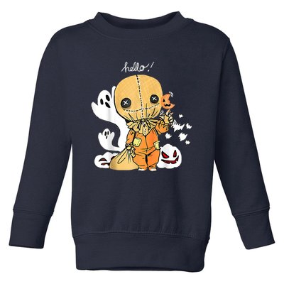 Trick Or Treat Funny Cute Sam Halloween 2022 Costume Toddler Sweatshirt