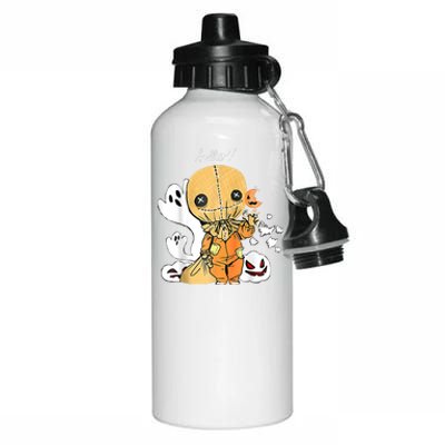 Trick Or Treat Funny Cute Sam Halloween 2022 Costume Aluminum Water Bottle