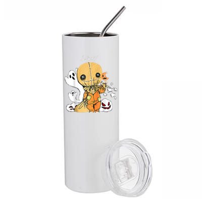 Trick Or Treat Funny Cute Sam Halloween 2022 Costume Stainless Steel Tumbler