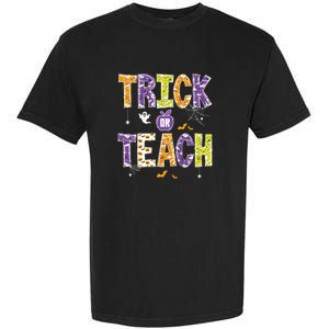 Trick Or Teach Retro Halloween Garment-Dyed Heavyweight T-Shirt