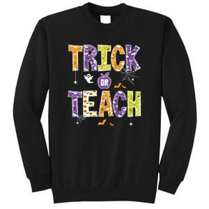 Trick Or Teach Retro Halloween Sweatshirt