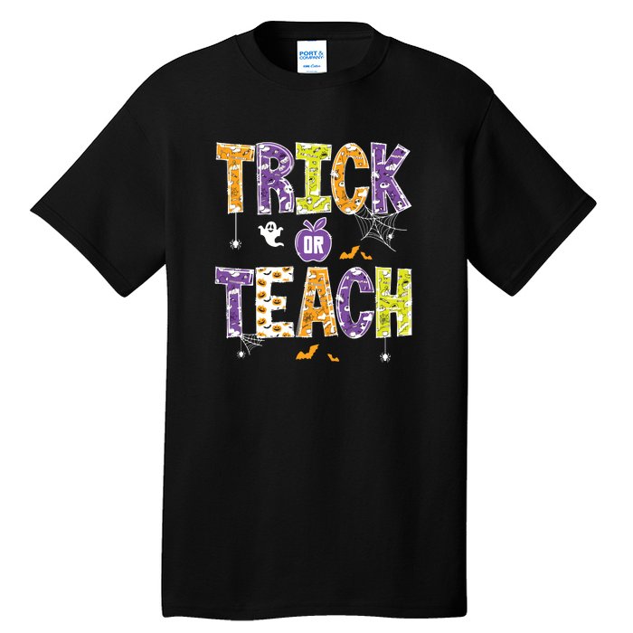 Trick Or Teach Retro Halloween Tall T-Shirt