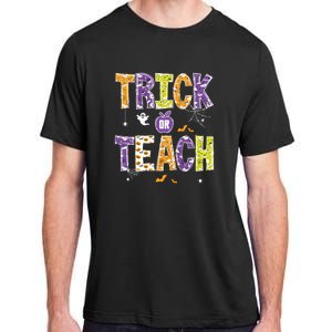 Trick Or Teach Retro Halloween Adult ChromaSoft Performance T-Shirt