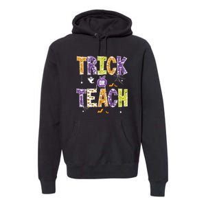 Trick Or Teach Retro Halloween Premium Hoodie