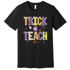 Trick Or Teach Retro Halloween Premium T-Shirt