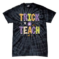 Trick Or Teach Retro Halloween Tie-Dye T-Shirt