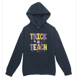 Trick Or Teach Retro Halloween Urban Pullover Hoodie