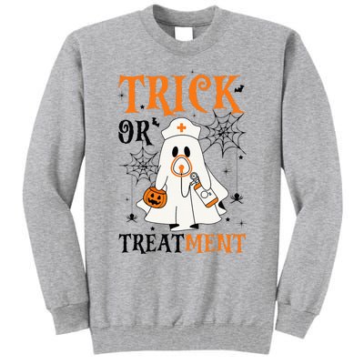 Trick Or Treatment Respiratory Therapist Nurse Halloween Tall Sweatshirt