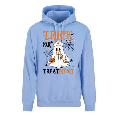 Trick Or Treatment Respiratory Therapist Nurse Halloween Unisex Surf Hoodie