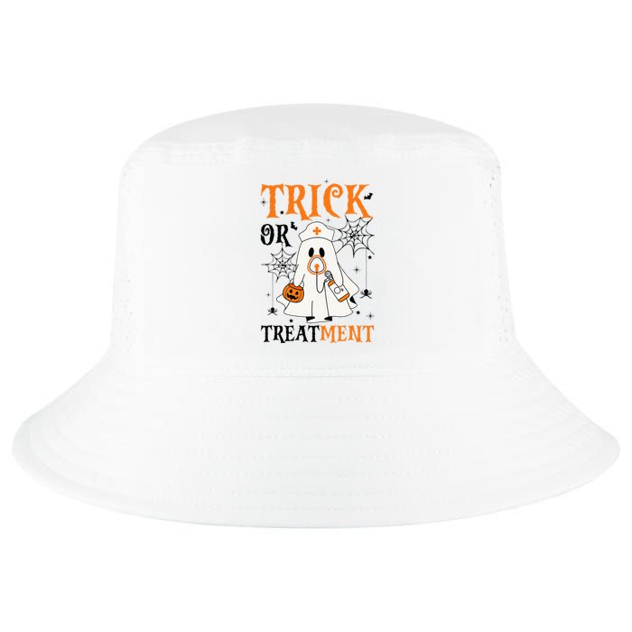 Trick Or Treatment Respiratory Therapist Nurse Halloween Cool Comfort Performance Bucket Hat