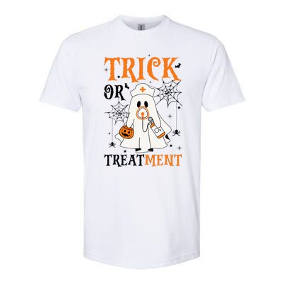 Trick Or Treatment Respiratory Therapist Nurse Halloween Softstyle® CVC T-Shirt