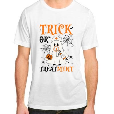 Trick Or Treatment Respiratory Therapist Nurse Halloween Adult ChromaSoft Performance T-Shirt