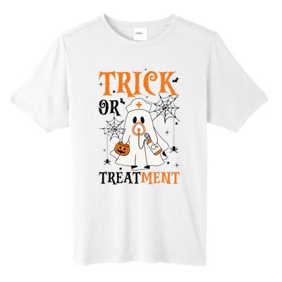 Trick Or Treatment Respiratory Therapist Nurse Halloween Tall Fusion ChromaSoft Performance T-Shirt