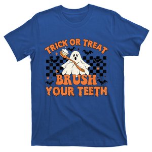 Trick Or Treat Brush Your Teeth Halloween Costume Spooky Gift T-Shirt