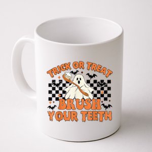 Trick Or Treat Brush Your Teeth Halloween Costume Spooky Gift Coffee Mug