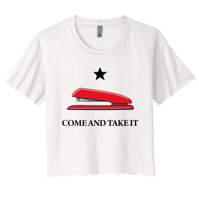 Traces Of Texas Come And Take It Women's Crop Top Tee