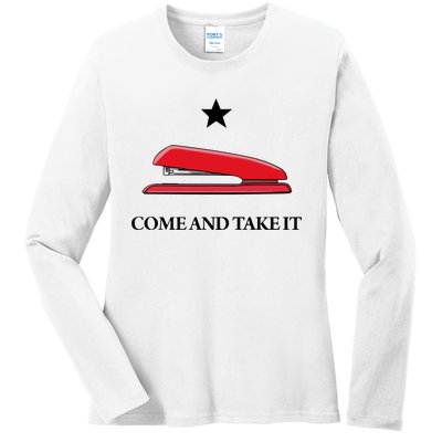 Traces Of Texas Come And Take It Ladies Long Sleeve Shirt