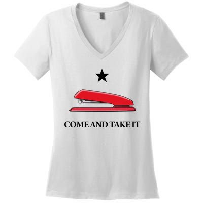 Traces Of Texas Come And Take It Women's V-Neck T-Shirt