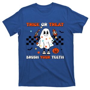 Trick Or Treat Brush Your Teeth Halloween Cute Dentist Gift T-Shirt