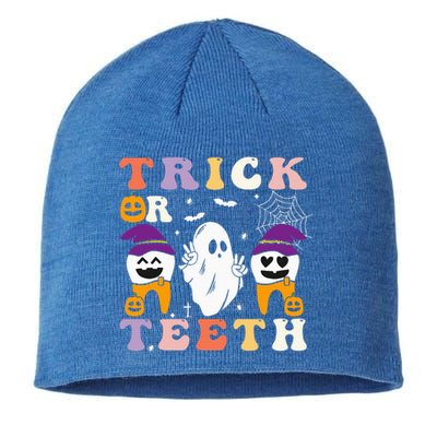 Trick Or Teeth Halloween Costumes Dental Assistant Dentist Sustainable Beanie