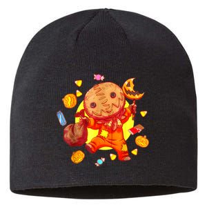 Trick Or Treat Cute Sam Funny Halloween 2024 Sustainable Beanie