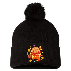 Trick Or Treat Cute Sam Funny Halloween 2024 Pom Pom 12in Knit Beanie