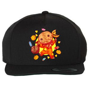 Trick Or Treat Cute Sam Funny Halloween 2024 Wool Snapback Cap