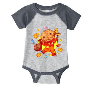 Trick Or Treat Cute Sam Funny Halloween 2024 Infant Baby Jersey Bodysuit