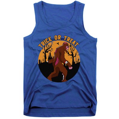 Trick Or Treat Last Minute Bigfoot Halloween Costume Gift Tank Top