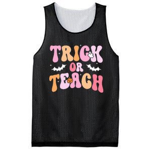 Trick Or Teach Halloween Teacher Teacher Life Mesh Reversible Basketball Jersey Tank