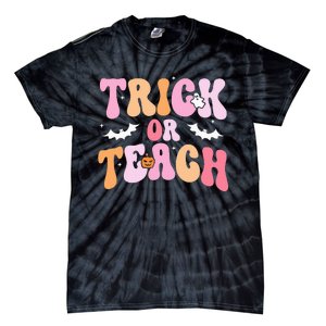 Trick Or Teach Halloween Teacher Teacher Life Tie-Dye T-Shirt