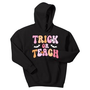 Trick Or Teach Halloween Teacher Teacher Life Kids Hoodie