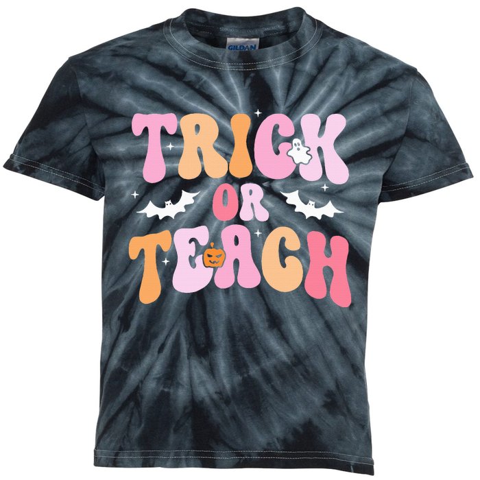 Trick Or Teach Halloween Teacher Teacher Life Kids Tie-Dye T-Shirt