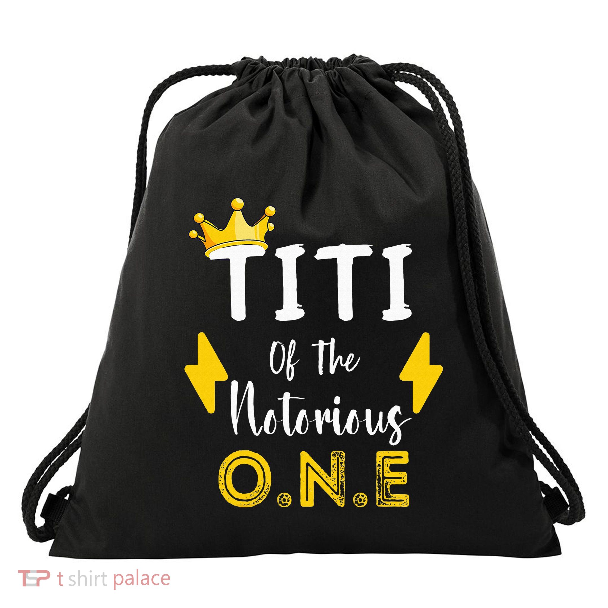 Titi Of The Notorious One Old School Hip Hop Drawstring Bag