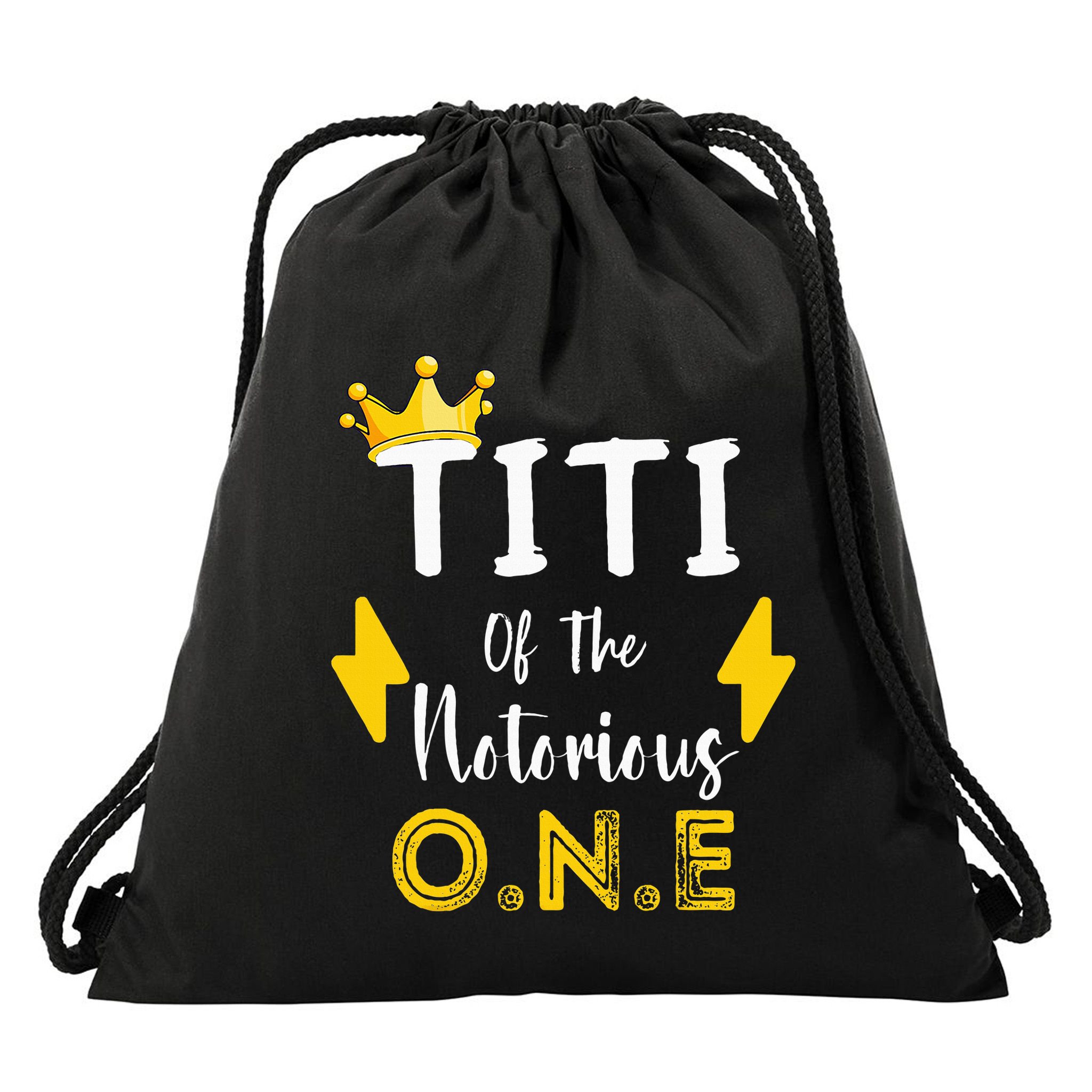 Titi Of The Notorious One Old School Hip Hop Drawstring Bag